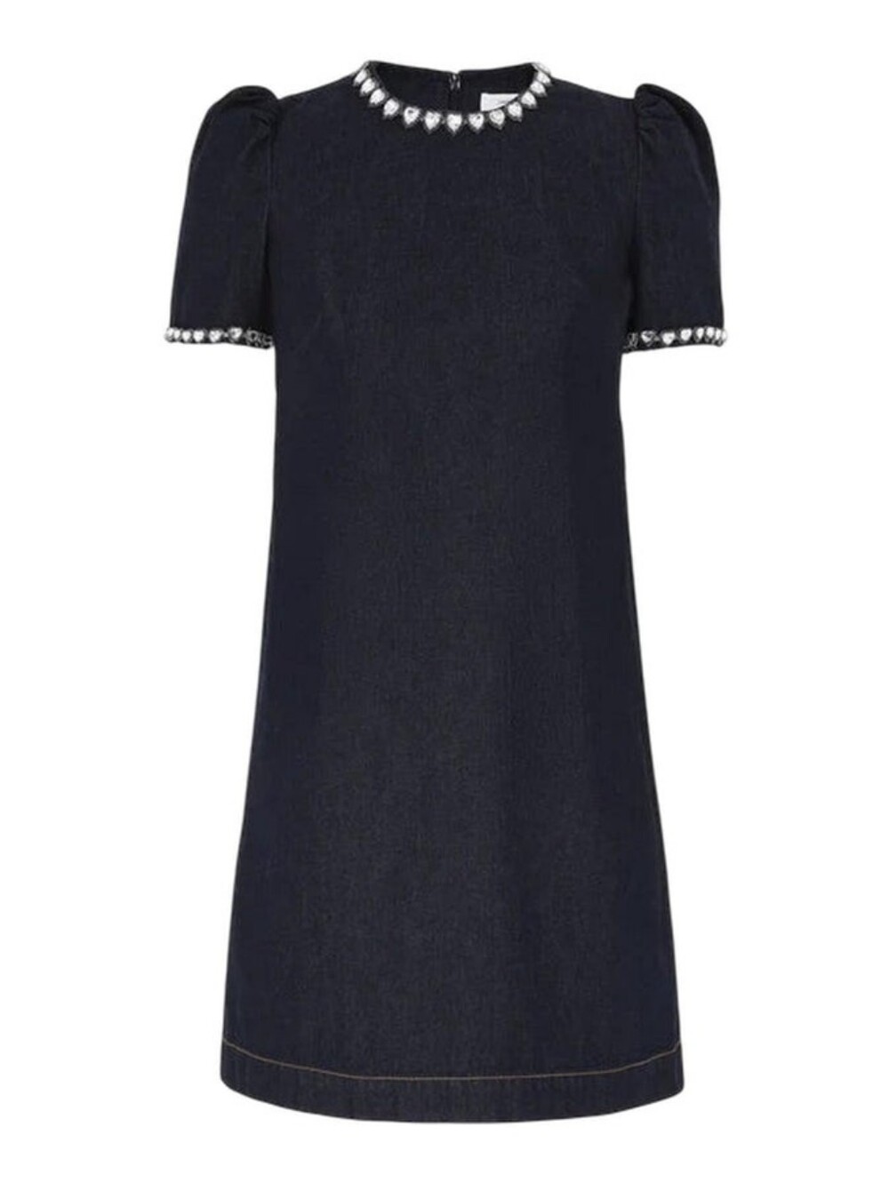 Zimmermann Women's Blue Embellished Deearl-Trim Dress Size S/ 1 - Picture 5 of 12